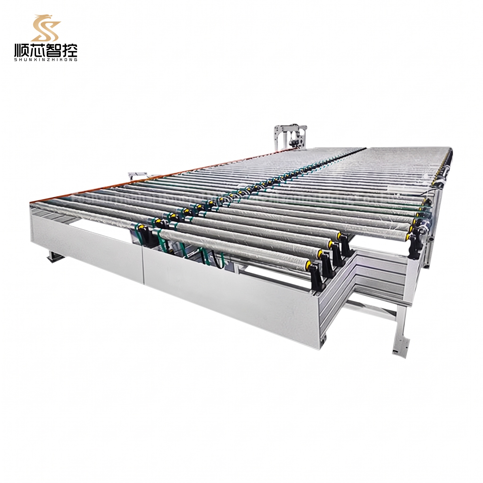 Edge Banding Double Row Powered Roller Conveyor