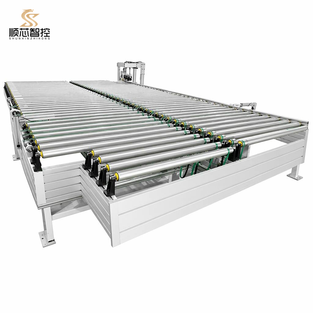 Edge Banding Transfer Roller Table With Pop Up Belts