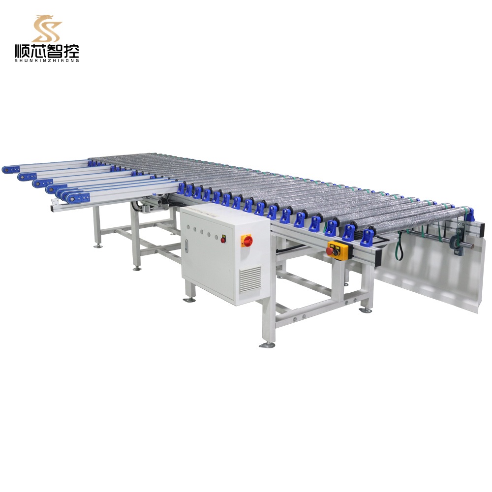 Six Sided Drilling Infeed Outfeed Roller Conveyor With Control Cabinet